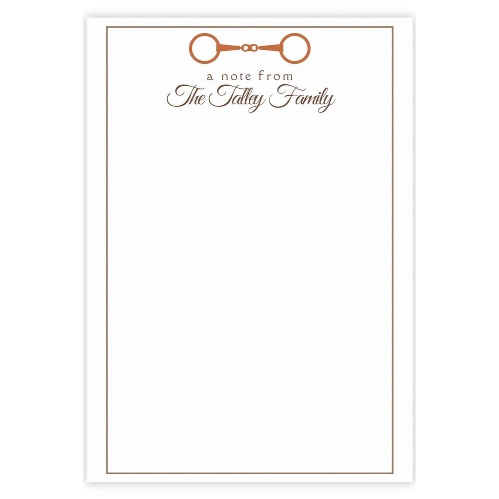 Personalized Equestrian Notepad: Family Stationery, To-Do List